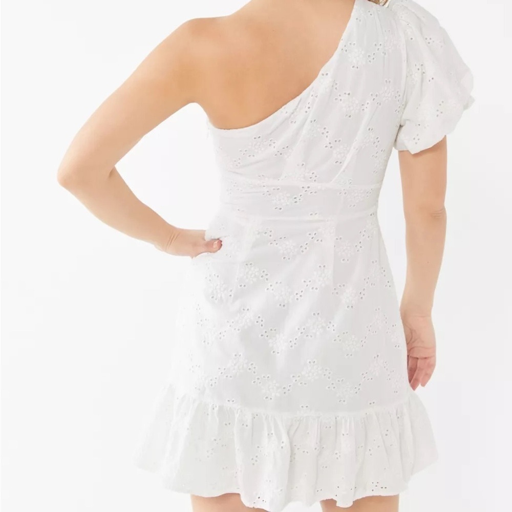 Ruffle One Shoulder Mini Dress - Picture 2 of 7